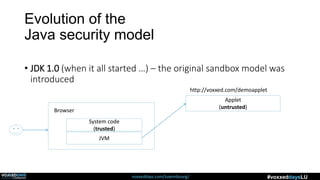Security Architecture of the Java platform | PPTX