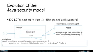 Security Architecture of the Java platform | PPTX