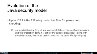 java security model and java security model and... Security Architecture of the Java platform | PPTX