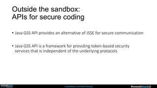 Security Architecture of the Java platform | PPTX