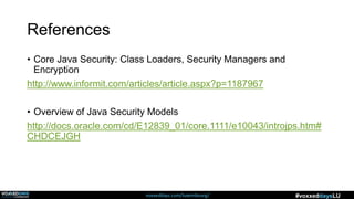 Security Architecture of the Java platform | PPTX