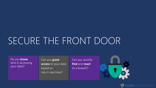 SECURE THE FRONT DOOR
 