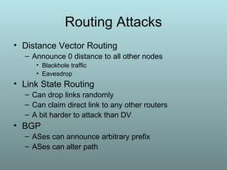 Anti Routing Security attacks | PPT