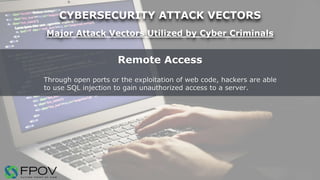 Cybersecurity Attack Vectors: How to Protect Your Organization | PPTX