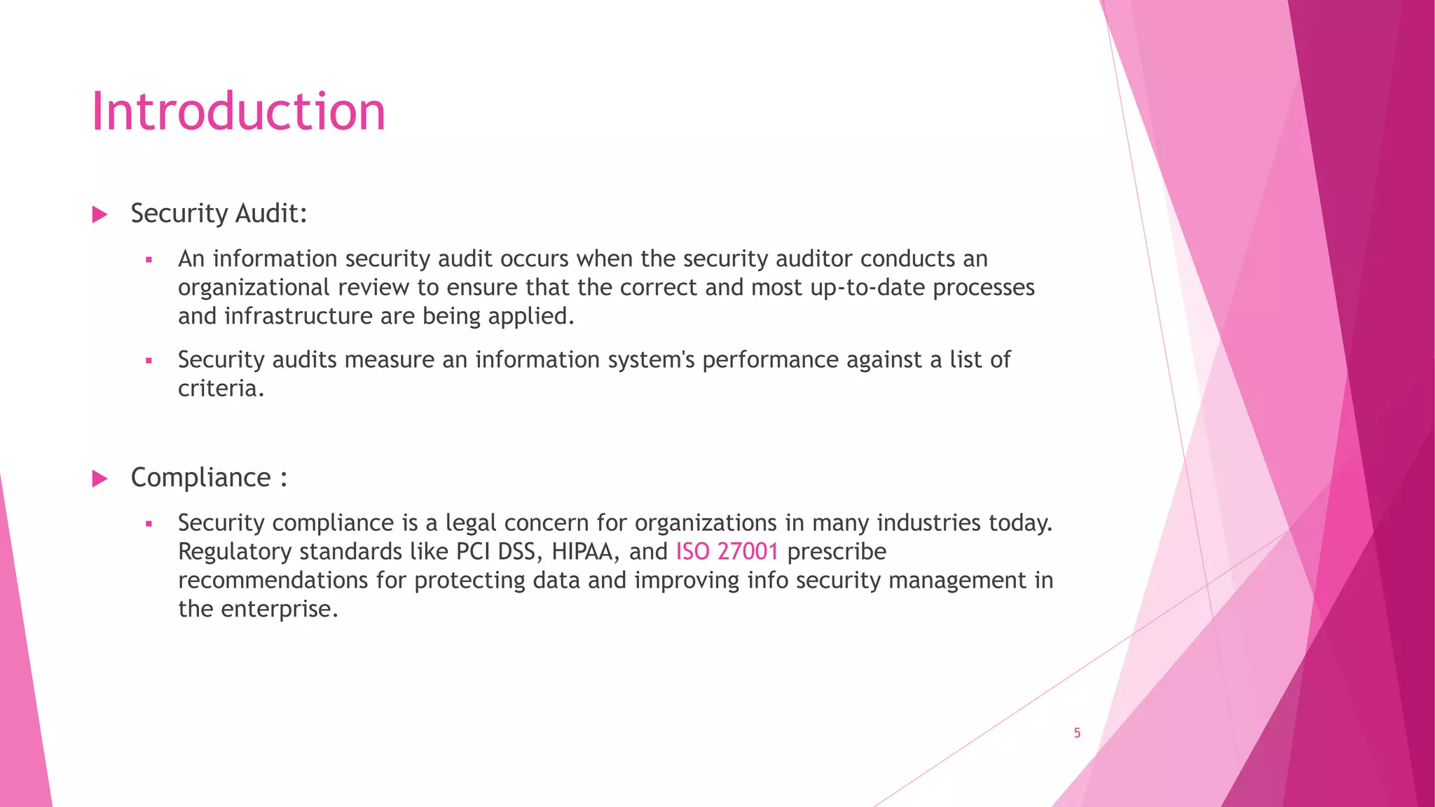 Security Audits Compliance Pptx