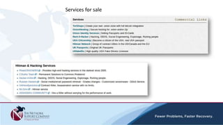 Services for sale
 