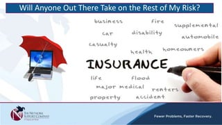 Will Anyone Out There Take on the Rest of My Risk?
 