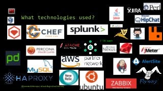 What technologies used?
@janemiceli #devops27 #cloudvillage #cloud #security
 