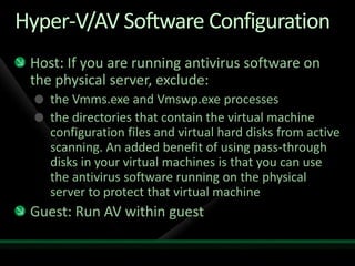 Security best practices for hyper v and server virtualisation ...
