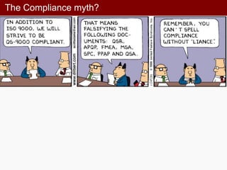 The Compliance myth?
 