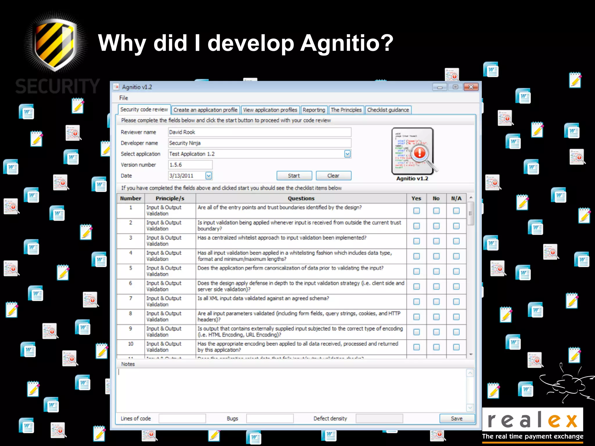 Why did I develop Agnitio?
 