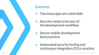 The fundamentals of Android and iOS app security | PDF