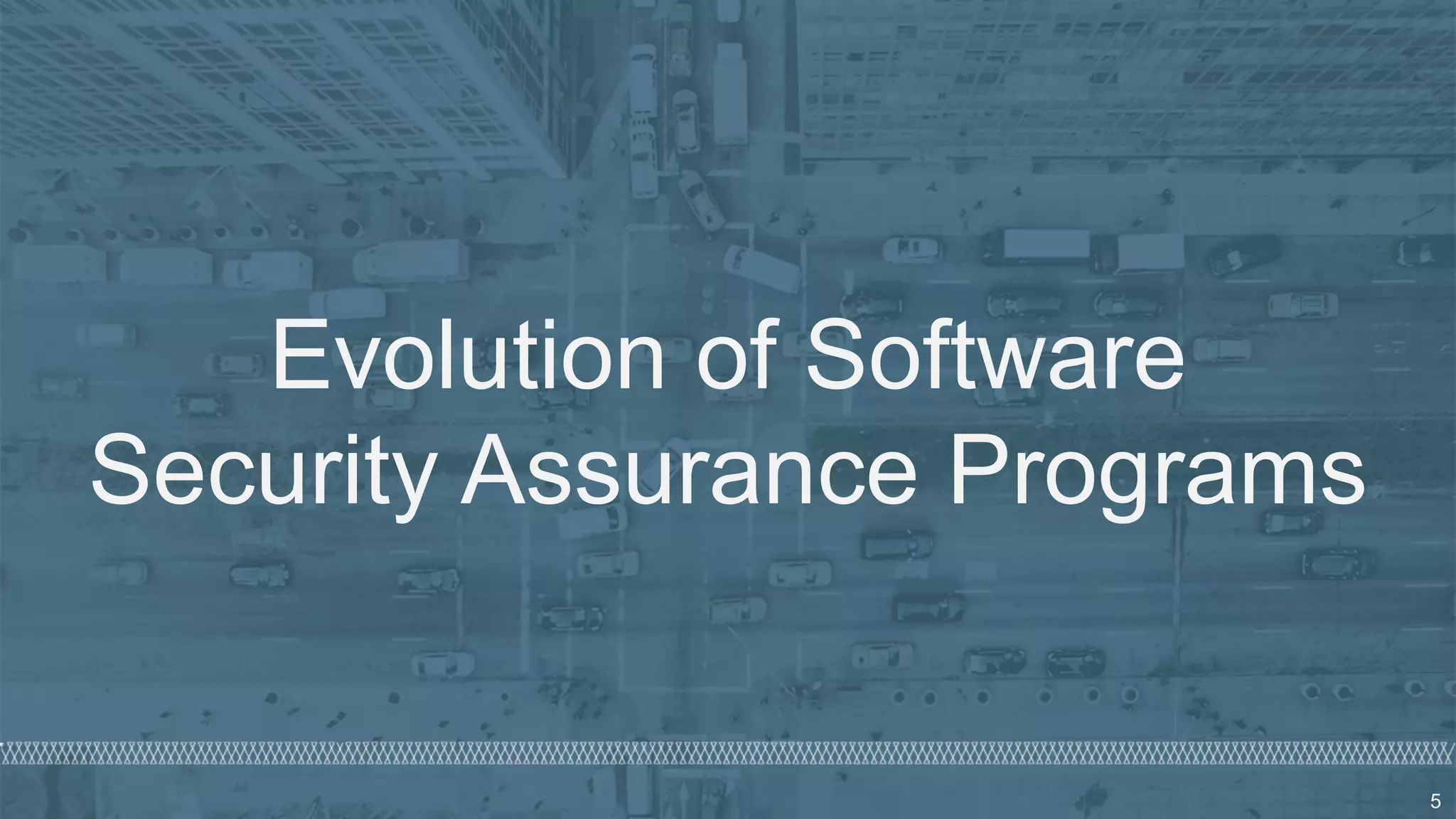 © 2020 Denim Group – All Rights Reserved
Evolution of Software
Security Assurance Programs
5
 