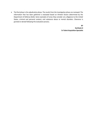 Security clearance | PDF