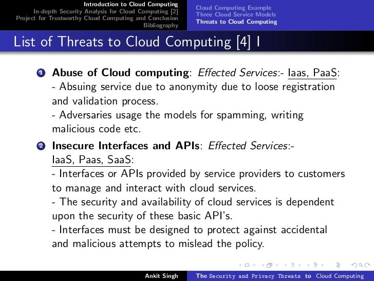 threats in cloud computing pdf