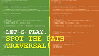 LET'S PLAY,
SPOT THE PATH
TRAVERSAL!
 