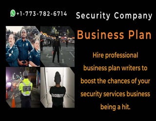 Security Company Business Plan