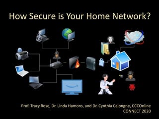 How Secure is Your Home Network?
Prof. Tracy Rose, Dr. Linda Hamons, and Dr. Cynthia Calongne, CCCOnline
CONNECT 2020
 