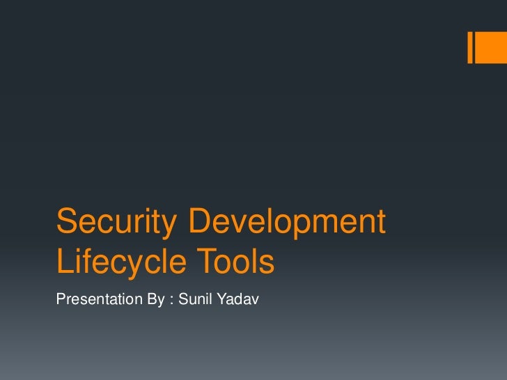 Security Development Lifecycle Tools