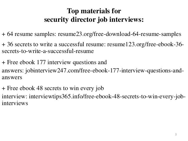 security director resume sample pdf ebook free download