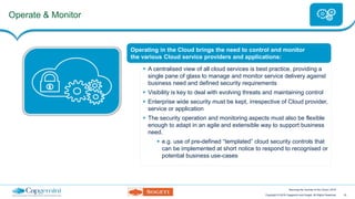 Security: Enabling the Journey to the Cloud