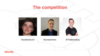 detectify
The competition
@avlidienbrunn @arneswinnen @TheBoredEng
 
