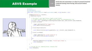 ASVS Example
 