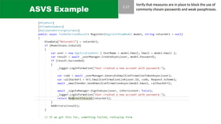 ASVS Example
 
