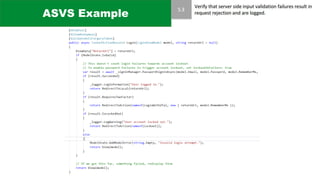ASVS Example
 