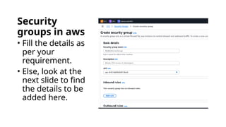 Creating Security groups in aws cloud.pptx