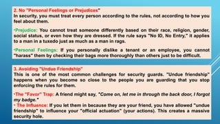 Avoiding Influence Comprehensive Guide to the Security Guard Code of Ethics and ...