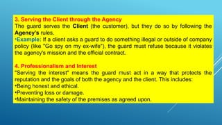 Comprehensive Guide to the Security Guard Code of Ethics and ...