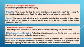 Comprehensive Guide to the Security Guard Code of Ethics and ...