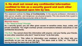 Comprehensive Guide to the Security Guard Code of Ethics and ...