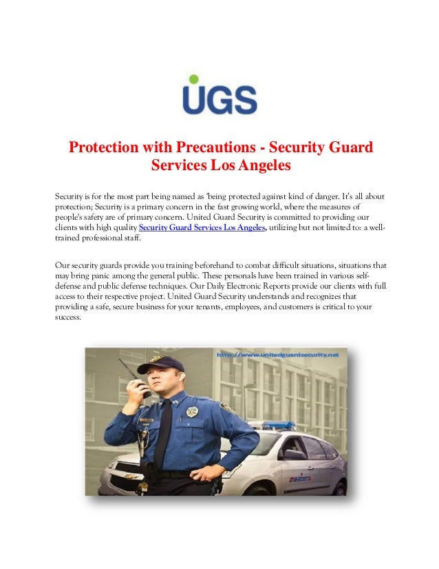 Security Guard Company Los Angeles United Guard Security