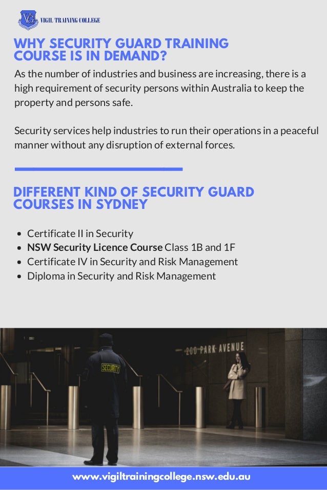 Security Guard Training NSW