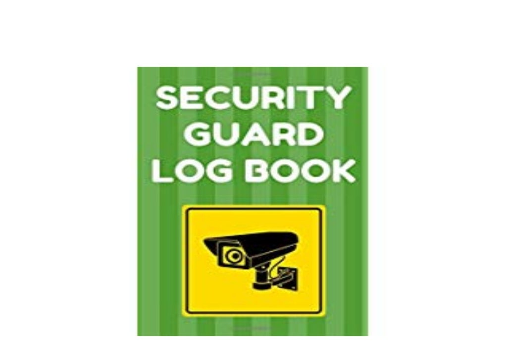 LIBRARY Security Guard Log Book Security Incident Report B…