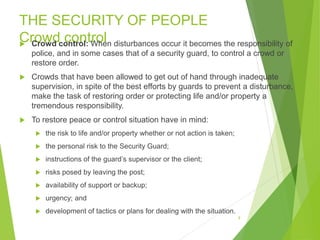 Control Security Guard Risks Security_Guard | PPTX
