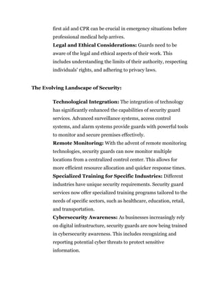 Security Guard Service Pdf