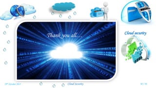 Cloud security
Cloud Security
Thank you all…
30 / 3019th October 2015
 