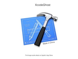Made in China
Xcode
First large-scale attack on Apple's App Store
Ghost
 