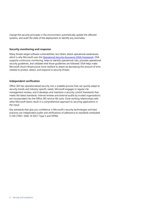 Security and Compliance In Microsoft Office 365 Whitepaper | DOCX