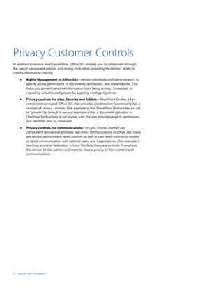 Security and Compliance In Microsoft Office 365 Whitepaper | DOCX