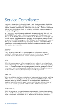 Security and Compliance In Microsoft Office 365 Whitepaper | DOCX