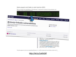 further compounded by
transient dependencies
 