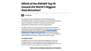 https://snyk.io/blog/owasp-top-10-breaches
 