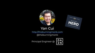 Yan Cui
http://theburningmonk.com
@theburningmonk
Principal Engineer @
 