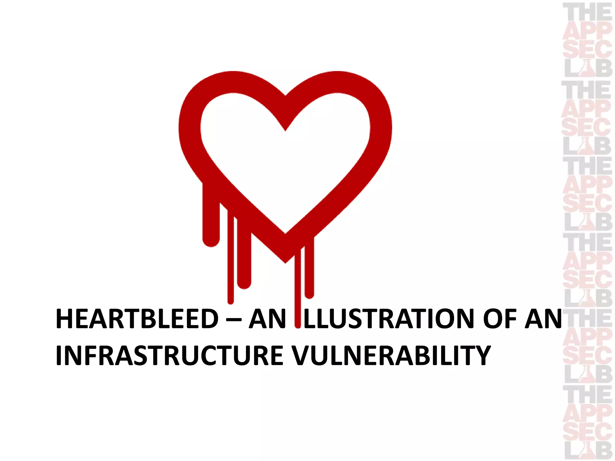 HEARTBLEED – AN ILLUSTRATION OF AN 
INFRASTRUCTURE VULNERABILITY 
 