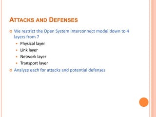 Security issues and attacks in wireless sensor networks | PPTX