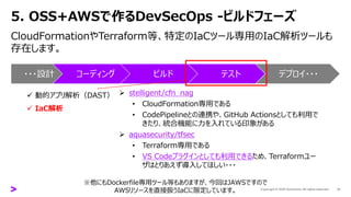 OSS+AWSでここまでできるDevSecOps (Security-JAWS第24回)